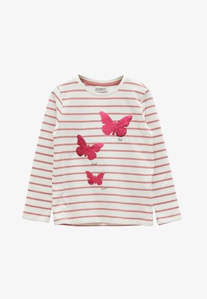 CREW NECK TWO WAY SEQUINED LONG SLEEVE - Long sleeved top - pink