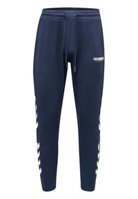 Hummel - LEGACY POLY TAPERED - Pantalones deportivos - blue nights white Imagen en miniatura 1