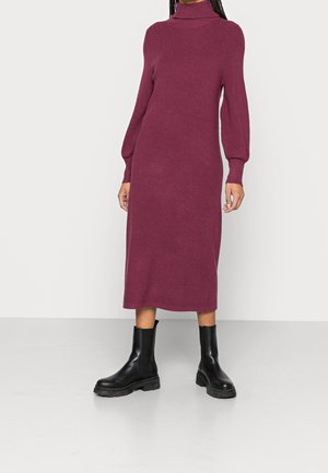 Strickkleid - bordeaux
