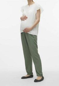 MAMALICIOUS Pantalon classique - mottled green