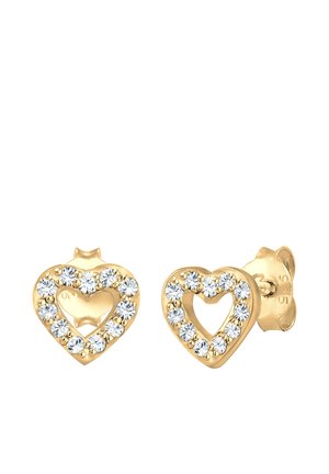 CLASSY HEART - Øreringe - gold-coloured