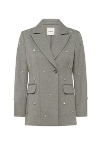 Soaked in Luxury Korte frakker - grey melange suiting