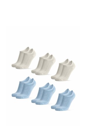 6 PACK - Ankelsockor - light blue offwhite