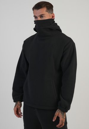 SIKSILK, POLAR FLEECE OVERHEAD - Felpa con cappuccio - black