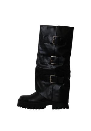 JOIA PARIS, BOTTES À ZIP JOIA - Platform boots - noir