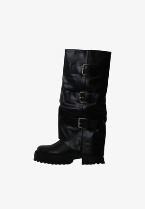 JOIA PARIS, BOTTES À ZIP JOIA - Platform boots - noir