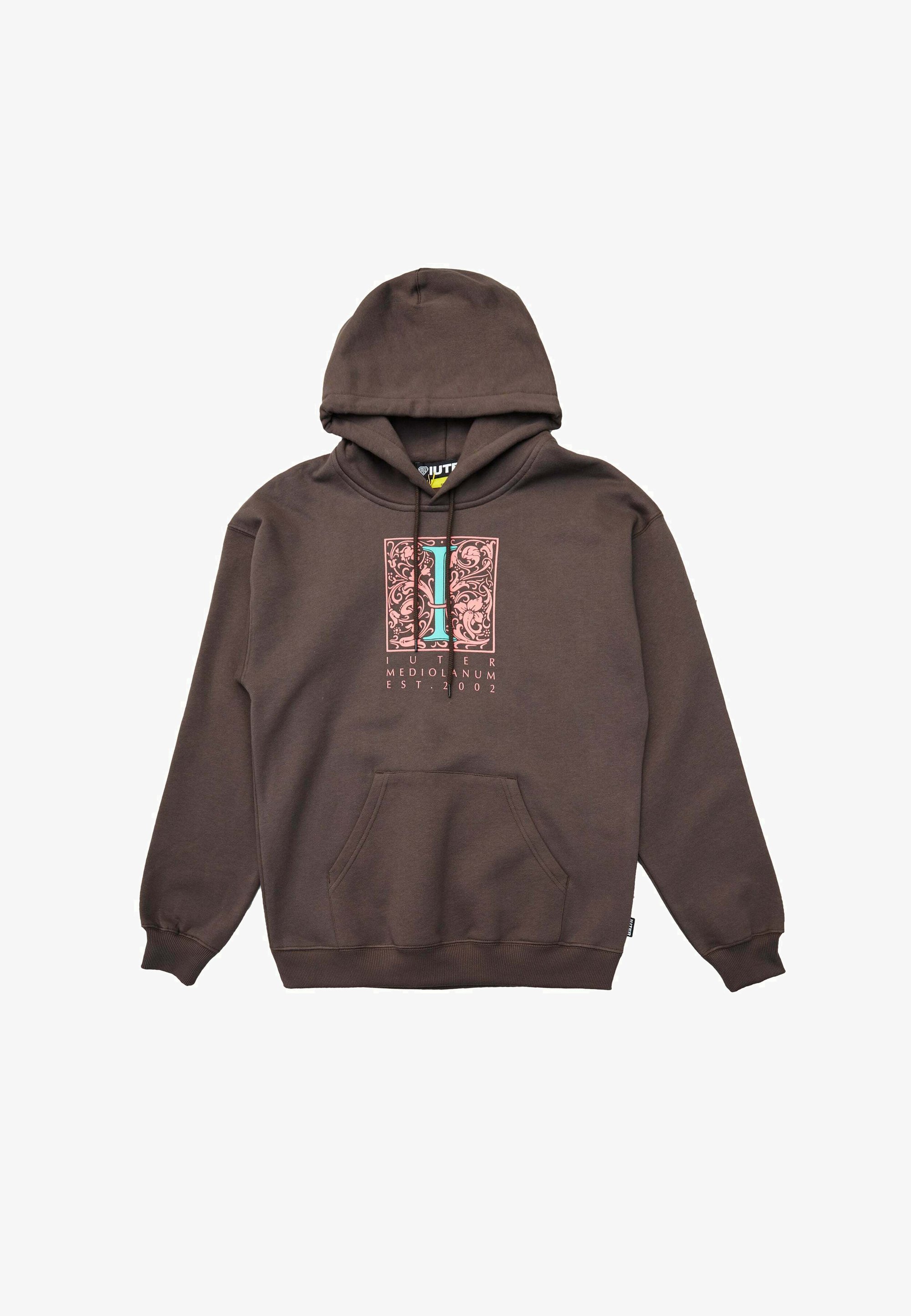 Iuter MEDIOLANUM Felpa con cappuccio brown/marrone