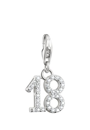 Anhänger - silberfarben weiß