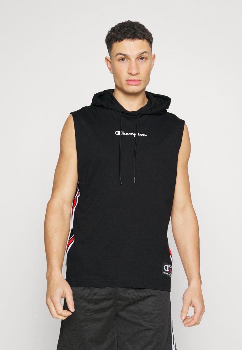 Champion SLEEVELESS HOODED Tshirts med print black/svart Zalando.no