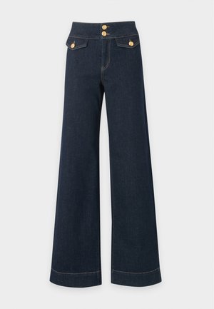 ONLY, ONLEMILIA - Wide Leg - dark blue denim