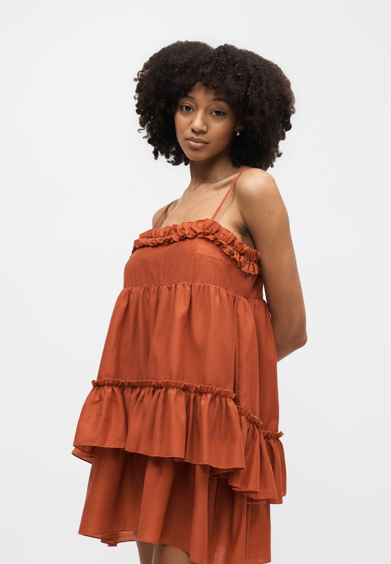 topshop burnt orange dress Topshop dress