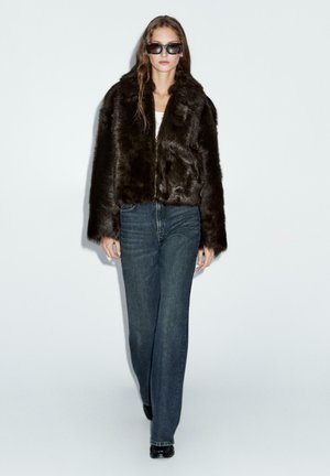 Leather jacket - dark brown