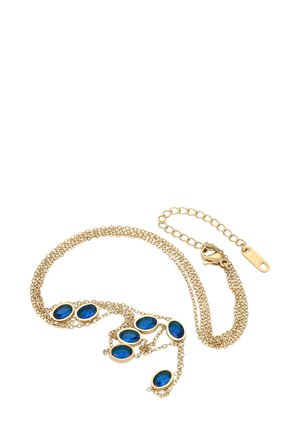 Colier - gold royal blue
