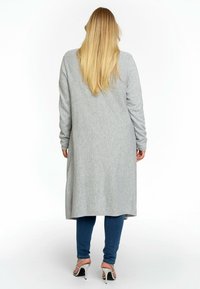 YOEK WITH A DRAPED FRONT - Vest - light grey