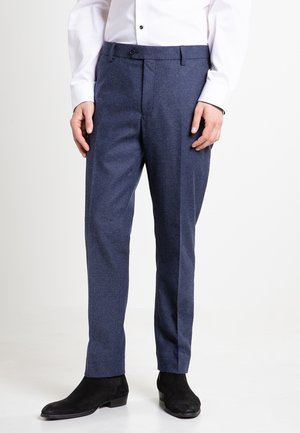 SLIM FIT WOOL BLEND - Pantaloni de costum - blue