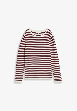 TOM TAILOR, Strickpullover - preppy plum stripe