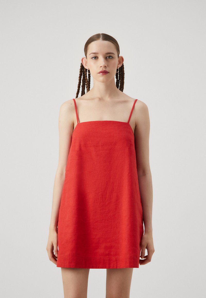 Abercrombie & Fitch TRAPEZE SKORT - Rochie de zi - rococco red