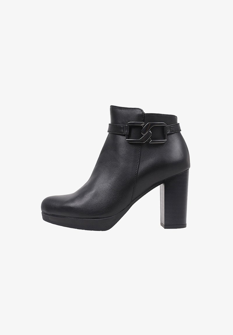 Sandra Fontán ROMA - Botines de tacón - black