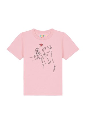 CATHAND - Print T-shirt - cotton pink