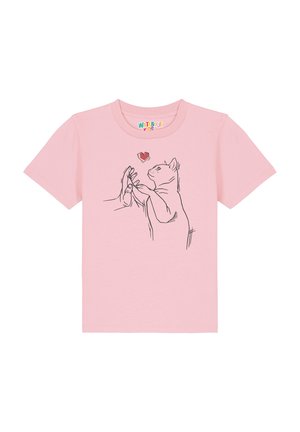 CATHAND - T-shirt print - cotton pink