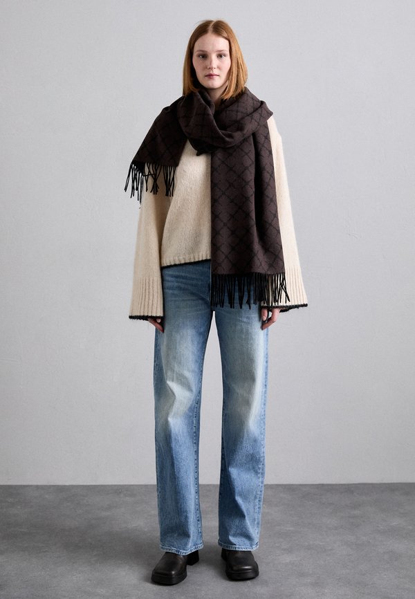 ORTEGA - Scarf - dark chokolate2
