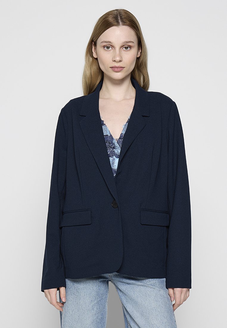 Vero Moda Curve Blazer donkerblauw Vero Moda Curve Blazer donkerblauw