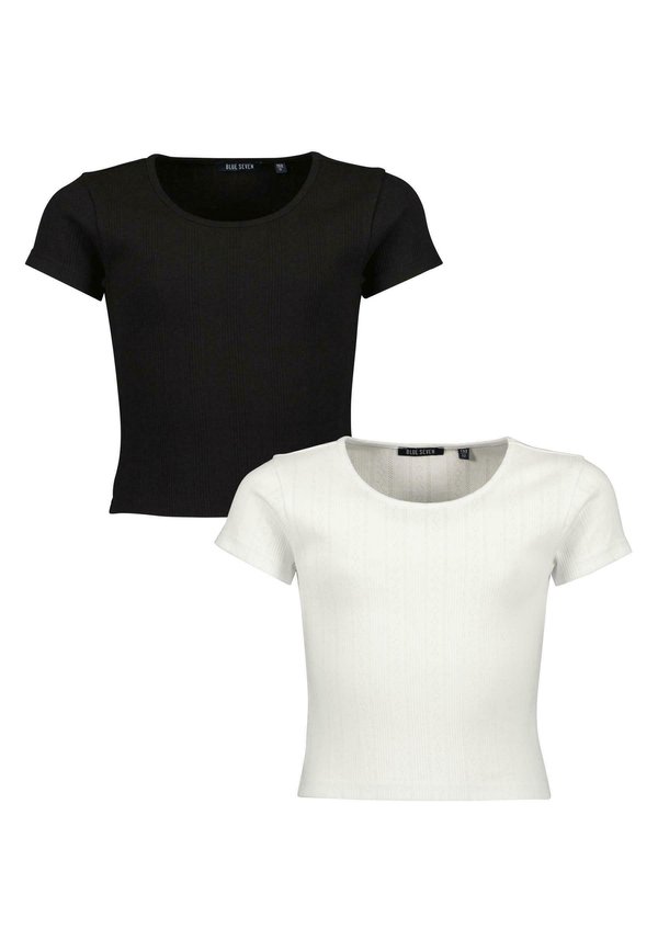 BASICS - T-Shirt basic - weiss schwarz