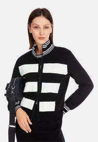 Marc Cain Strickjacke - white and black