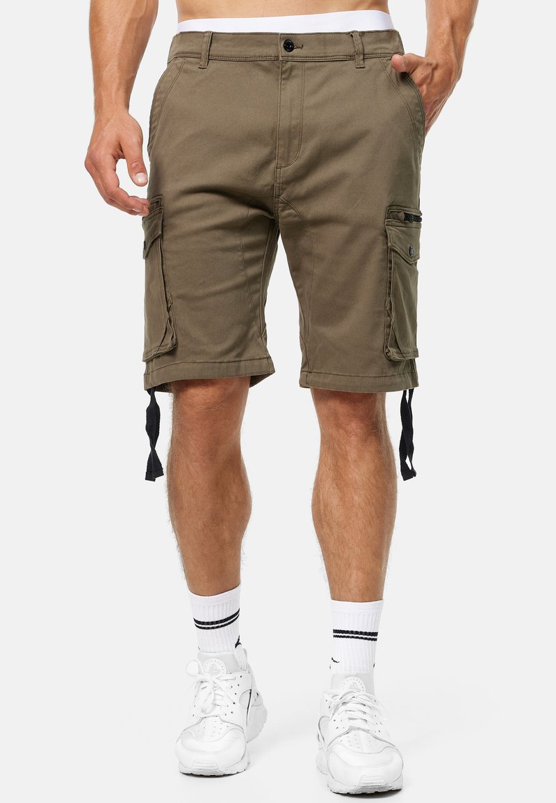 INDICODE JEANS - AGRON - Shorts - army, Vergroten