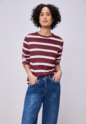 GESTREIFTES - Sweatshirt - rosa