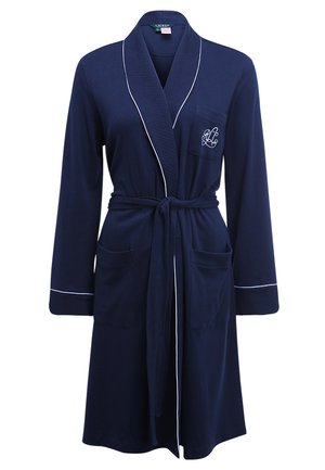 Lauren Ralph Lauren QUILTED COLLAR ROBE - Bademantel - windsor navy