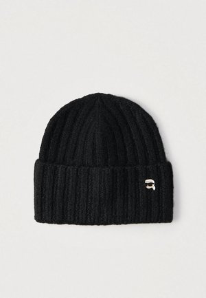 IKON PIN BEANIE - Adīta cepure - black