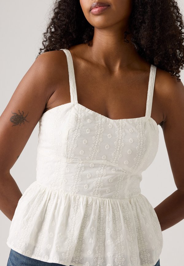 LULA EYELET TANK - Top - cloud dancer3