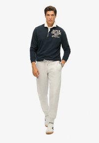 Superdry & Co ESSENTIAL LOGO JOGGERS - Trainingsbroek - gletschergrau meliert