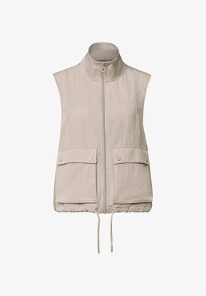 Street One, WESTE MIT ZIPPER UND TUNNELZUG - Chaleco - clay sand