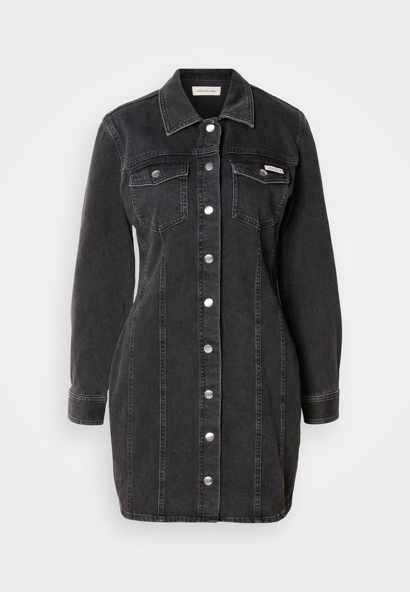 Calvin Klein Jeans Jeansjurken zwart denim/blackdenim