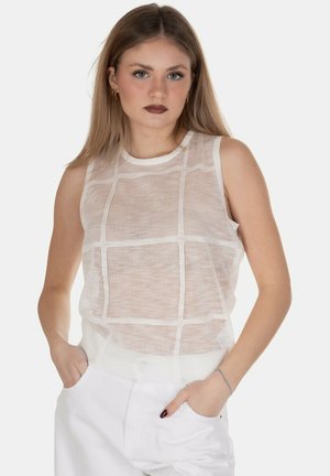 MIMI MUA CANOTTA - Top - bianco