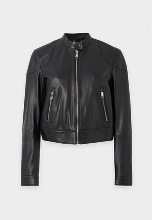 BOSS, SATERA - Δερμάτινο μπουφάν - black