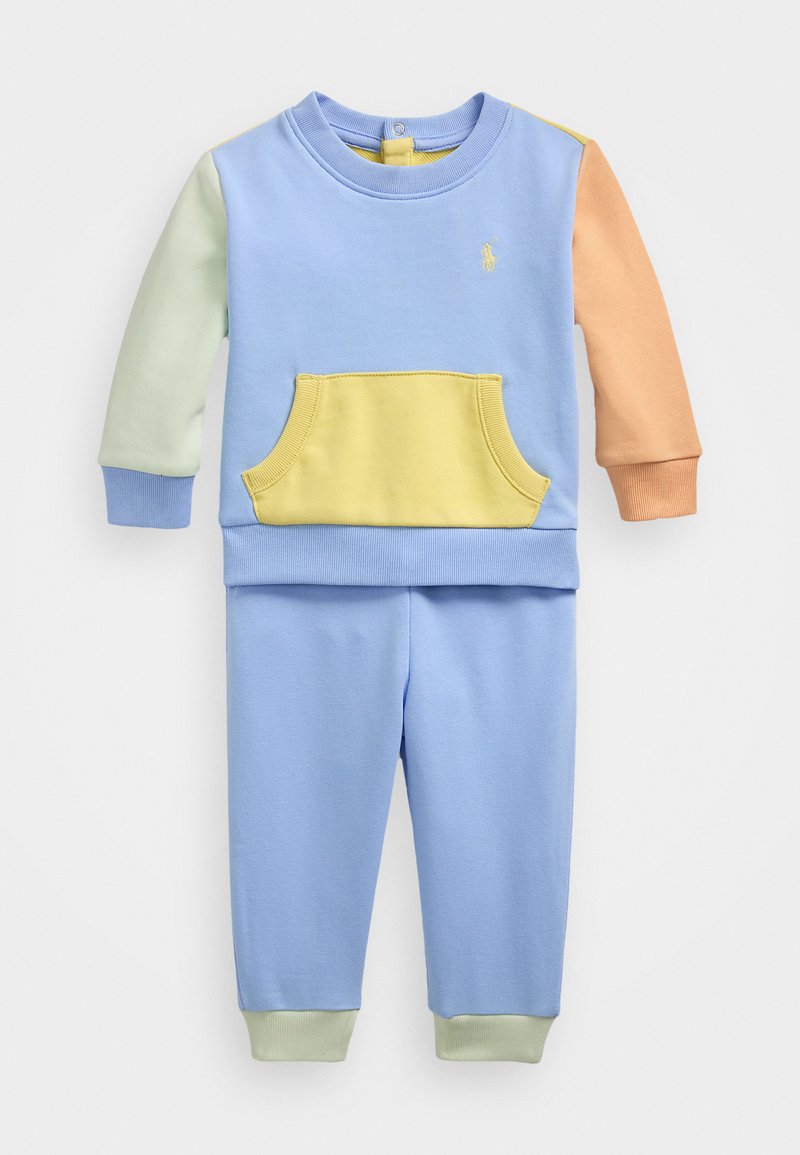 Polo Ralph Lauren - FRENCH TERRY SWEATSHIRT & PANT SET - Trainingsanzug - office blue/multi-colored, Vergrößern