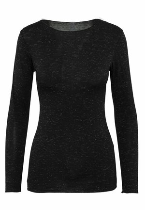 Ciocca BOAT NECK TOP - Unterhemd/-shirt - black