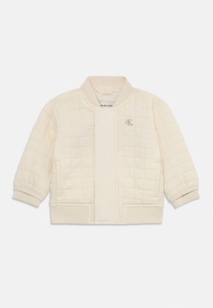 NEWBORN GRID UNISEX - Bomber Jacket - whitecap gray