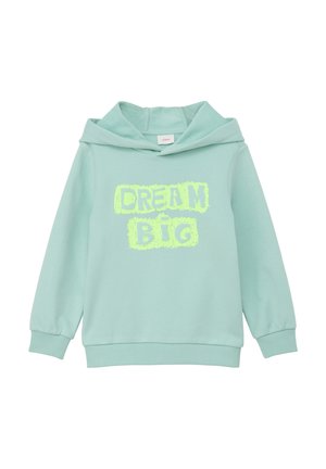 MIT FRONT PRINT - Kapuzenpullover - ozeangrün