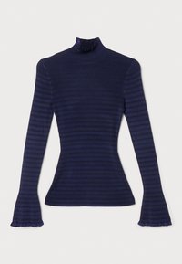 PHYLLIS TURTLENECK - Jumper - navy/black