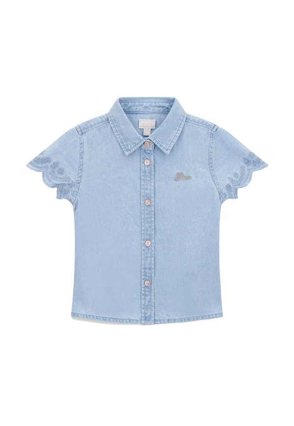 Hemdbluse - himmelblau