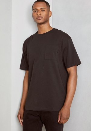 CORE 3 CROSSES LOOSE FIT POCKET  - Basic T-shirt - black