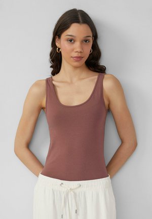 ELASTISCHE TANK IN EEN SLIM FIT - Débardeur - altrosa