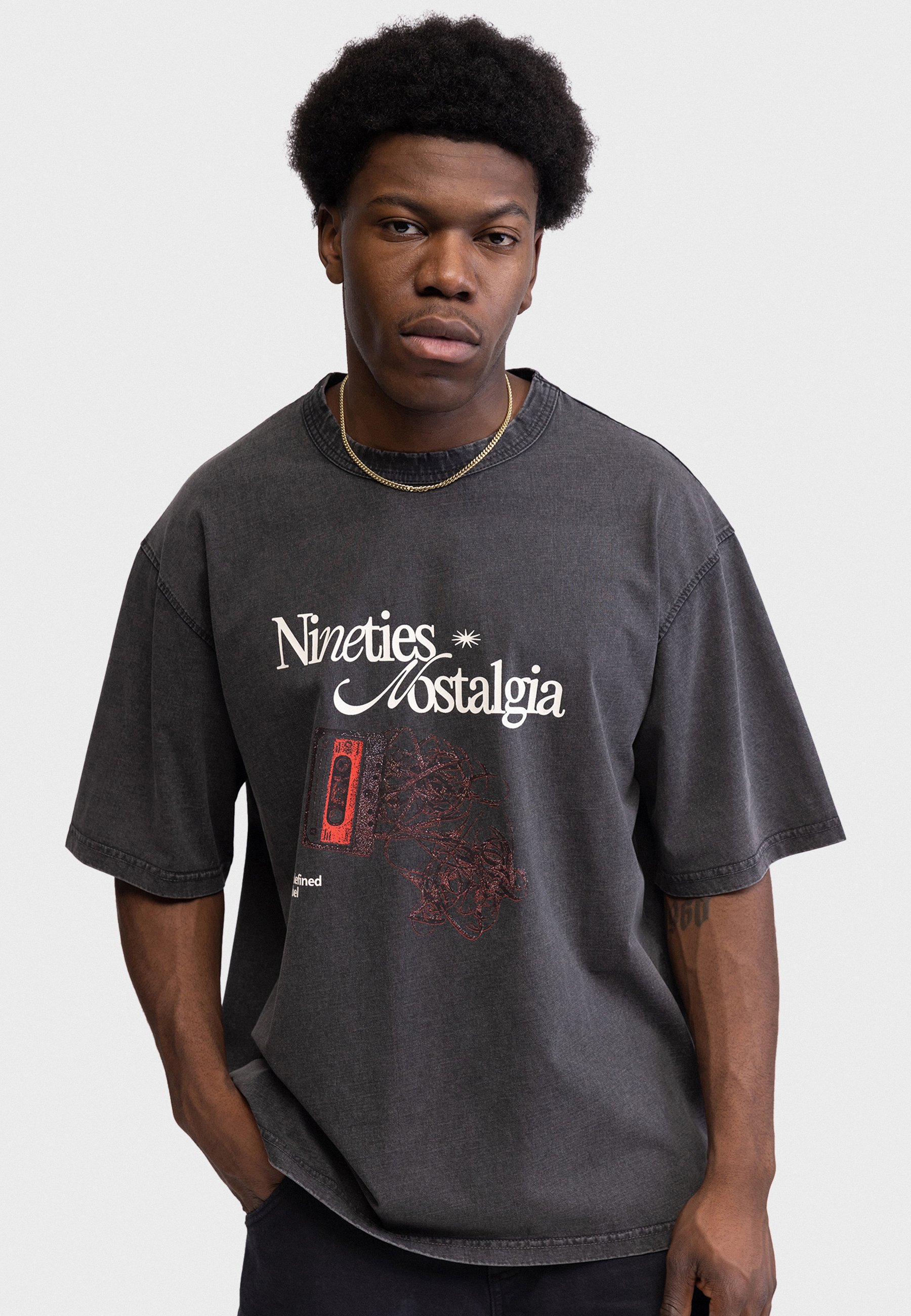 Redefined Rebel ARCHIVE TEE OVERSIZED FIT - Print T-shirt - dust