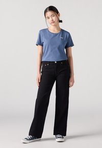 Levi's® WIDE LEG - Traperice krojene za nošenje s čizmama - black