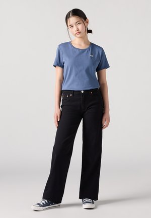 WIDE LEG - Vaqueros bootcut - black