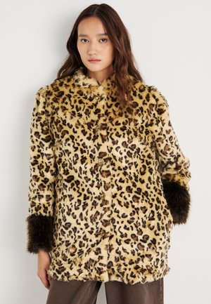 MALONE LEOPARD COAT - Zimski plašč - tan